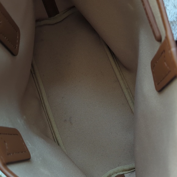 Michael Kors Luggage Brown Jodie Small Logo Jacquard Tote Bag Recycled Purse - Picture 11 of 11